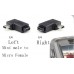 Угловые 90 градусов переходники Mini USB 5pin  Micro USB