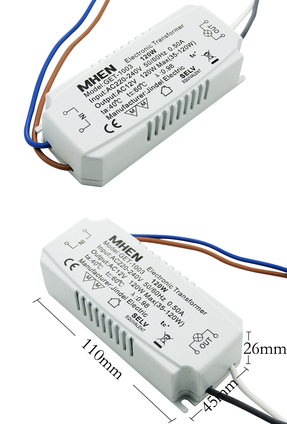 60--105--120--160--JINDEL---AC220-240V-5060--------ce-32807997314